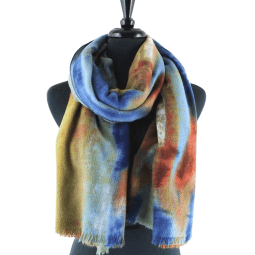 Multi-Colored Tie Dye Scarf - The Glove Lady