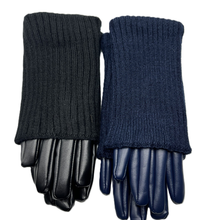 Load image into Gallery viewer, Vegan Touch Glove with Ribbed Knit Hood
