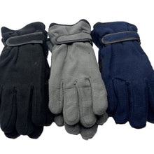 Load image into Gallery viewer, Lined Fleece Warm Gloves with Adjustable Velcro Closure

