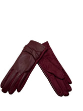 Load image into Gallery viewer, Vegan Leather Twist Touch Glove

