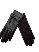Load image into Gallery viewer, Vegan Leather Twist Touch Glove

