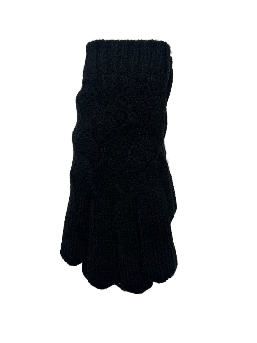 Double Layer Lined Warm Gloves- Black Only