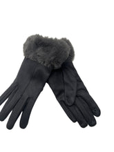 Load image into Gallery viewer, Microfiber Touch Gloves with Faux Fur Cuff
