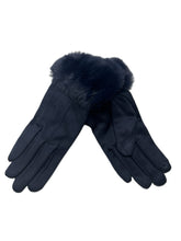 Load image into Gallery viewer, Microfiber Touch Gloves with Faux Fur Cuff
