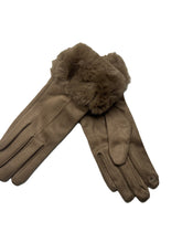 Load image into Gallery viewer, Microfiber Touch Gloves with Faux Fur Cuff
