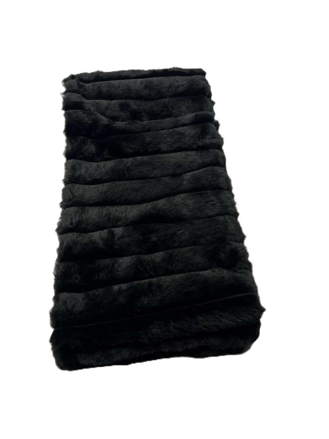 Faux Fur Long Ribbed Scarf