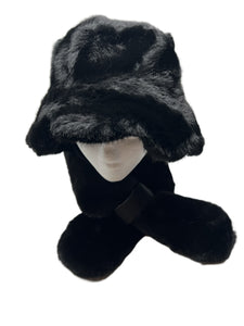 Faux Fur Ascot with Vegan Band