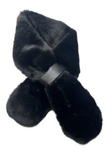 Faux Fur Ascot with Vegan Band
