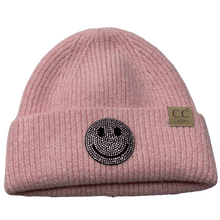 Load image into Gallery viewer, Girls Sequin Smiley Face Beanie
