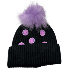 Load image into Gallery viewer, Smiley Face PomPom Hat
