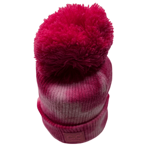 Tie Dye Cuffed PomPom Beanie, BEST SELLER!