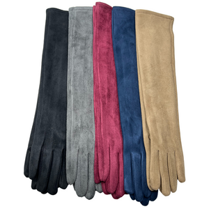 Long Microfiber Suede Touch Glove