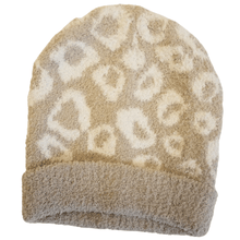 Load image into Gallery viewer, Soft Leopard Print Cuffed Beanie
