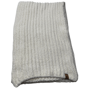 Soft Solid Ribbed Chenille Long Scarf