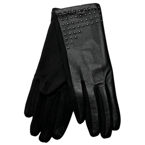 Vegan Leather Stud Touch Glove