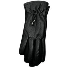 Load image into Gallery viewer, Vegan Perforated Touch Glove with Cinched Wrist
