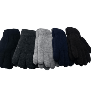 Lined Double Layer Polyester Gloves, Boys