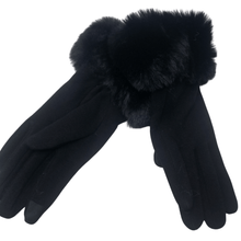 Load image into Gallery viewer, Touch Gloves with Faux Fur Cuff, BEST SELLER! - The Glove Lady
